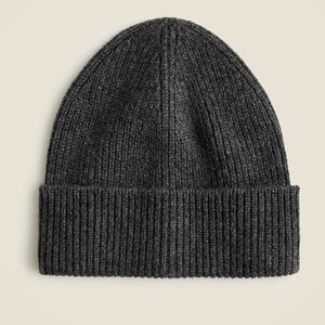 Time & Tru Ribbed Knit Beanie – Dark Green OS